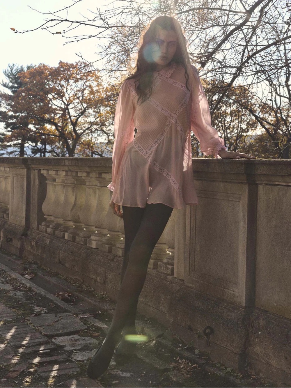 Doen Silk Louisette Mini Dress in Pink Hydrangea - Picture 2 of 10
